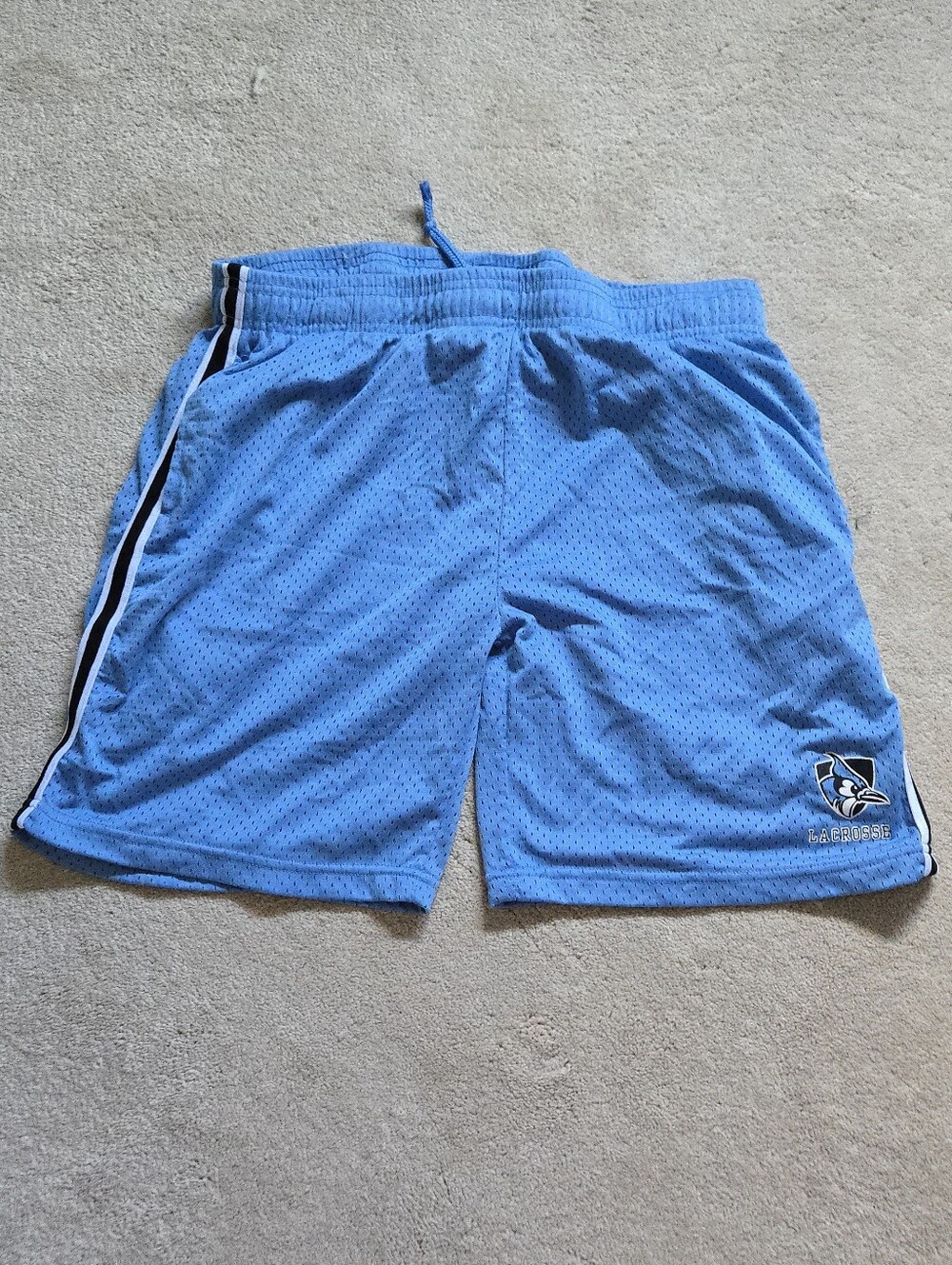 EUC John Hopkins Blue Lacrosse Shorts Size Youth XL